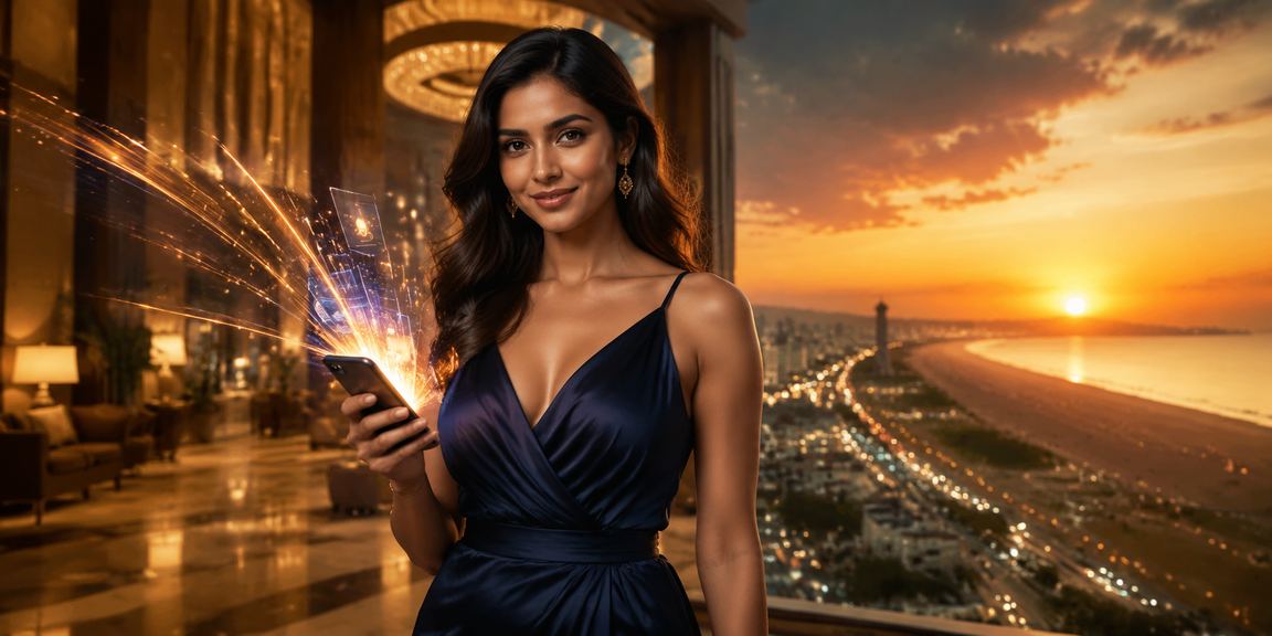 Indian player enjoying live cricket betting on mobile